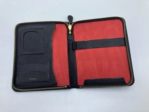 Vintage Wallet Writing Case Organiser Diary Moroccan Leather Made In UK N.New - Picture 1 of 16