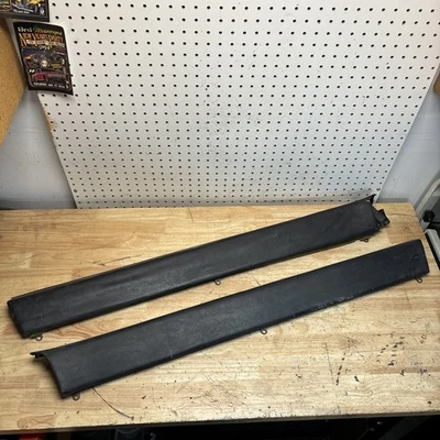 TOYOTA CELICA SUPRA 1982-85 PANEL PUERTA SUPERIOR EMBELLECEDOR IZQUIERDO DERECHO JUEGO NEGRO Foto 1 de 4