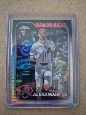 2024 Topps Chrome Update Series - Blaze Alexander #USC53 Prism Refractor (RC) - Image 1 of 2