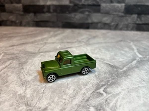 Vintage Corgi Juniors Land Rover Pick Up Truck Whizzwheels Rare Metallic Green - Picture 1 of 6