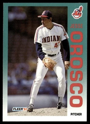 1992 Fleer Jesse Orosco Cleveland Indians #121 - Image 1 of 2