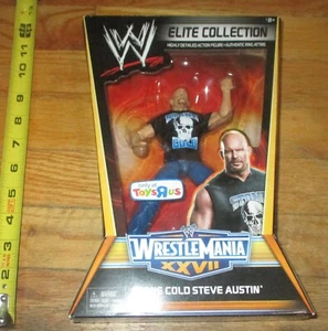 2010 WWF WWE Mattel Stone Cold Steve Austin Elite Wrestling Figure WM 27 TRU - Picture 1 of 3