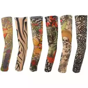 6 pz set di polsini temporanei falsi tatuaggi tatuaggi maniche unisex - Foto 1 di 4
