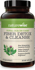 NatureWise Total Colon Care Fiber Cleanse with Herbal Laxatives, Prebiotics, & D