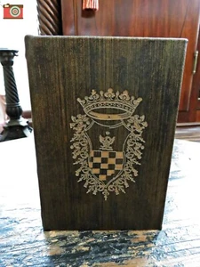 SCATOLA LIBRO STEMMA, Stile Vintage. Buona qualità, decorativo e utile.  - Foto 1 di 12