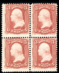 USAstamps Unused FVF US 1861 Civil War Issue Washington Block Scott 65 OG MNH