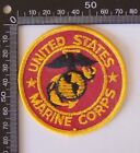 VINTAGE UNITED STATES MARINE CORPS NAVY EMBROIDERED PATCH CLOTH SEW-ON BADGE