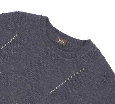 Suéter NEIMAN MARCUS Para Hombre 100% Lana Virgen Gris Hecho en Italia Talla 56 (US 46) Foto 1 de 4