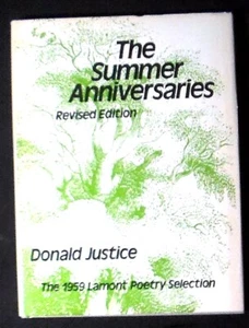 The Summer Anniversaries By Donald Justice HB/DJ 1981 Revised edition FINE/VG+ - Imagen 1 de 1