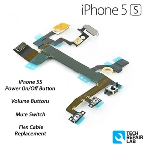 NEW iPhone 5S Power Button Lock On Off Switch Volume/Mute/Silent Replacement - Picture 1 of 3