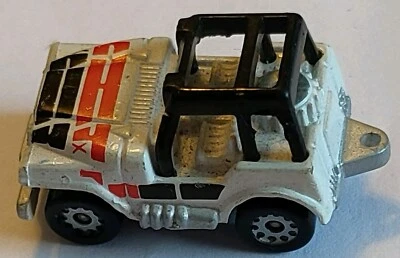 1986 Micro Machines Galoob  White Jeep Wrangler Vintage Miniature 4x4 Red Black - Image 1 of 4