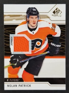 Nolan Patrick 2019 Upper Deck SP Hockey Game Used Jersey Patch Card #3 - Picture 1 of 2