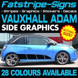 passend für VAUXHALL ADAM GRAFIK AUFKLEBER STREIFEN ABZIEHBILDER OPEL TURBO ROCKS S - Bild 1 von 2