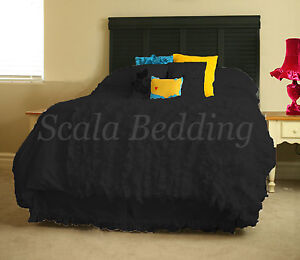 15" Drop Bottom Ruffle Bed Skirt 800 TC Egyptian Cotton Twin/Full/Queen/King