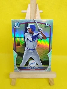 2023 Bowman Chrome Prospects Lunar Glow Refractor Josue De Paula Los Angeles - Picture 1 of 2