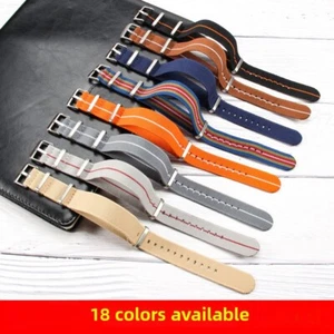 FÜR NATO Herren und Damen NATO Nylon Elastisch Ein Riemen 18 20 22mm Fallschirmband - Bild 1 von 40