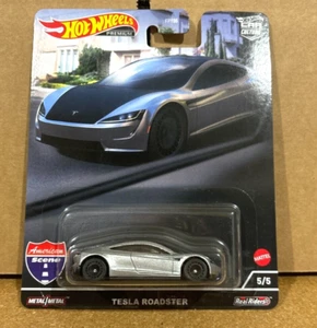 Hot Wheels Premium (escena americana) Tesla Roadster 5/5 Car Culture - Imagen 1 de 2