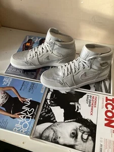 Jordan 1 Retro Hi Silver. 25th Anniversary Size 11. With Silver Briefcase. - Picture 1 of 24