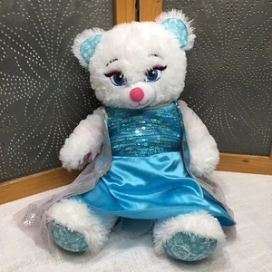 Build-A-Bear Elsa 16 Zoll Plüsch Disney Frozen Teddybär blau Kleid Geschenk Spielzeug  - Bild 1 von 14