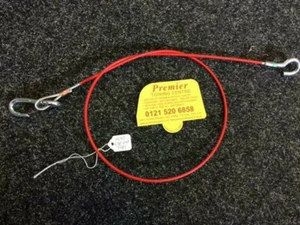 ALKO BRAKE BRAKEAWAY CABLE HITCH SAFETY SNATCH WIRE + CLIP CARAVAN TRAILER T161 - Picture 1 of 3
