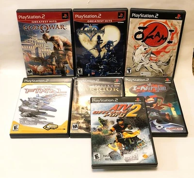 Playstation 2 Lote 7 Juegos - Kingdom Hearts, God of War, Okami, Otros Foto 1 de 4