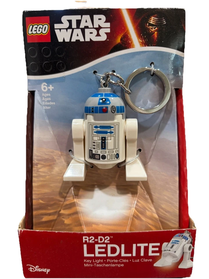 Disney LEGO Star Wars R2-D2 LED Lite Llavero Luz Linterna Minifigura Nuevo Foto 1 de 4