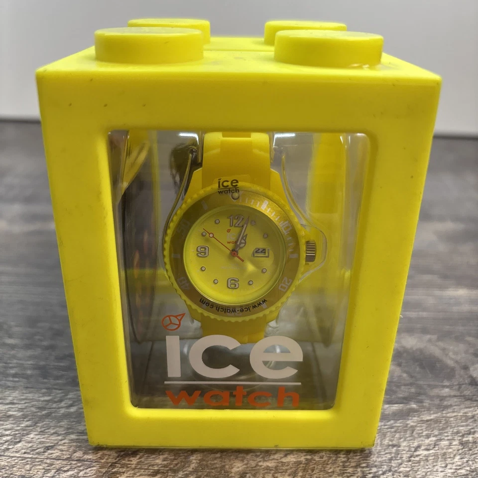 Ice Summer Neon Yellow Rubber Band Women Watch 37mm Ss.nyw.s.s.12