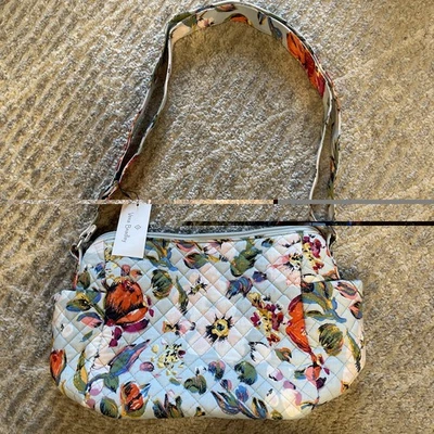 Vera Bradley Womens Cotton on the Go Crossbody Purse, Sea Air Floral - Recycl... - Image 1 of 2