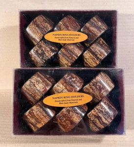 12 Stück Vintage Serviettenringe aus edlem Hartholz Handgefertigt - Bild 1 von 5