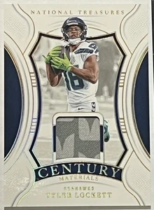 2020 National Treasures - Century Materials Tyler Lockett #CM-TLT 10/10 Bookend - Picture 1 of 2