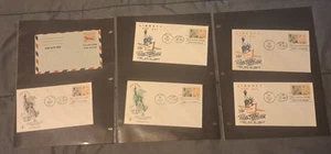 US Cover Air Mail Liberty For All FDC 1955 1959 *Lot of 12* - Picture 1 of 3