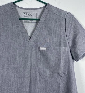 FIGS Womens Catarina One Pocket Scrubs Shirt Sz XS Graphite Gray FW1000 - Imagen 1 de 6