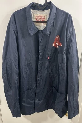 Abrigo Levi’s MLB Club Hombre XXL Boston Red Sox Chaqueta Ligera Repelente de Lluvia Luz Foto 1 de 4