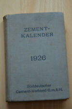 Zementkalender 1926