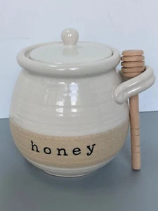 FARMSTEAD HONEY JAR SET 2021 STONEWARE - Picture 1 of 5
