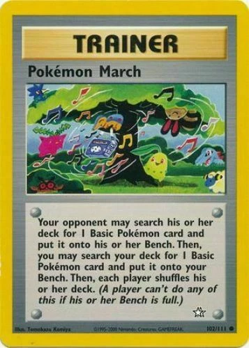 Pokemon March 102/111 Neo Genesis Set Unlimited Pokemon Card - Image 1 of 1