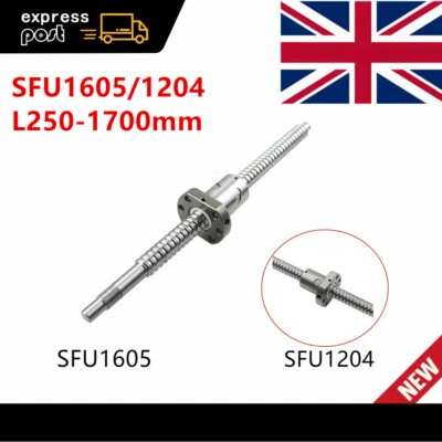 SFU1605/1204 Ball Screw With Ballnut Ballscrew End Machined Antibacklash For CNC - Image 1 of 4