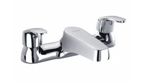 Bathtub Filler Mixer Tap Deck Mounted Modern Designer Twyford Chrome Bathroom