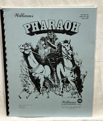 ORIGINAL-WILLIAMS-PHARAOH-OWNERS MANUAL-INSTRUCTION BOOKLET - Image 1 of 4