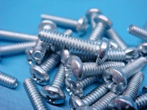 (100) #4-40 x 1/2" MASCHINENSCHRAUBE KREUZSCHLITZ PAN HEAD STAHL ZINKPLATTE - Bild 1 von 3