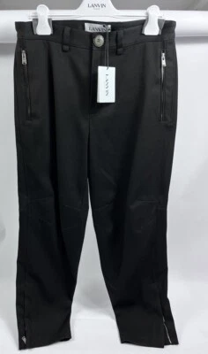 LANVIN - BIKER ZIP TROUSERS SIZE: EU 48 - Image 1 of 4