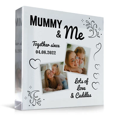 RED OCEAN Personalised Gift For MUMMY From Daughter Son MUMMY AND ME Plaque Personalised