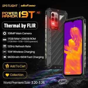Ulefone Power Armor 19T termocamera FLIR® telefono robusto 17 GB + 256 GB 66 W - Foto 1 di 13