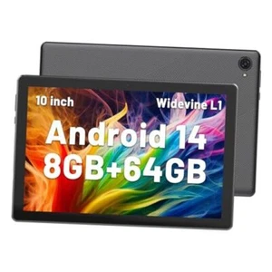 Última Tablet Android 2024, Tabletas de 10.1 pulgadas con 1280 * 800 IPS HD Negra - Imagen 1 de 8