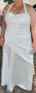 Brautkleid Grösse 52, ivory, lang - Bild 1 von 3