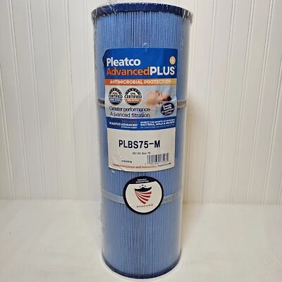 NEW Pleatco Advanced Plus Antimicrobial Filter PLBS75-M For Spa or Pool - Image 1 of 4