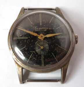 RELOJ PULSERA VINTAGE SUIZO PARA HOMBRE GENOVA DELUXE CUERDA MANUAL - Imagen 1 de 6