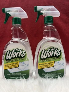 The Works TUB SHOWER Cleaner SPRAY 32 oz Soap Scum Rust NOS Lot Of 2 Rare - Picture 1 of 1