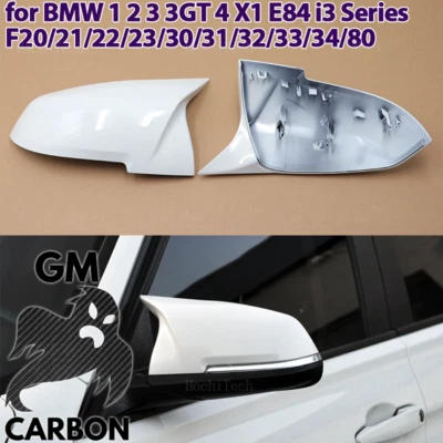White M Style Mirror Caps For BMW 1 2 3 4 Series - Image 1 of 4