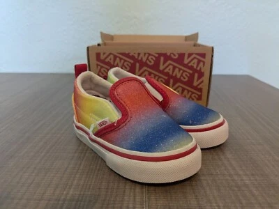 Slip On Van Rainbow 闪耀 VN0A3488V4G 5.0 幼儿 带盒 — 第 1/4 张图片